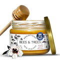 Bees &amp Trees Manuka Honey 830+ MGO - Raw Pure New Zealand Monofloral Honey – Unpasteurized &amp Natural Unfiltered Manuka for Tea Coffee Dressings Smoothies &amp Daily Use – Glass Jar 300g (