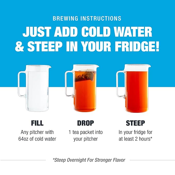 Tiesta Tea - Orange Tango Cold Brew Loose Leaf Premium Blend Non-Caffeinated10 Tea Packets Brews One 64oz Pitcher