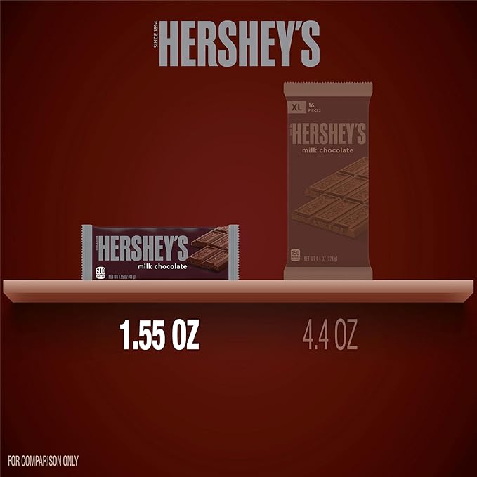 HERSHEY'S Milk Chocolate Candy Bars 1.55 oz (36 Count)