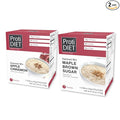 ProtiDIET High Protein Oatmeal Maple Brown Sugar and Apple Cinnamon - 14 Packets - Sugar Free Instant Oatmeal - High Protein Oats Rich in Fiber - Healthy Breakfast