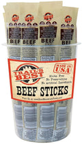Trail's Best 1.1oz Beef Sticks – 16 Count Tubs (6 inch sticks made with all beef)