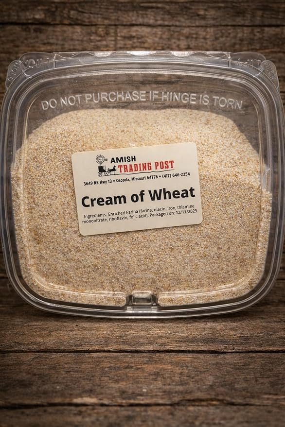 Organic Whole Wheat Cream Wheat 20 oz