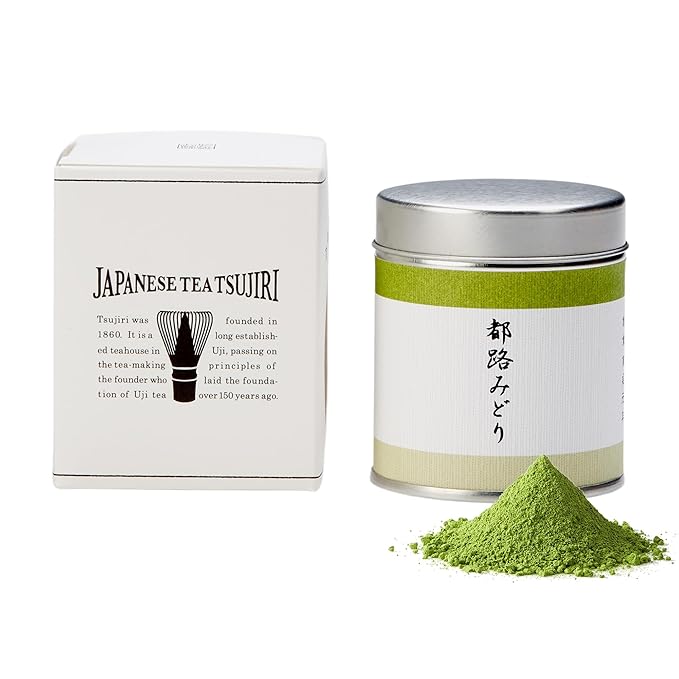 TSUJIRI Matcha - Tsuji Midori (30g / 1.06oz) - Ceremonial Grade Matcha Powder - Authentic Japanese First Harvest Matcha Green Tea - Uji Kyoto Japan 1860