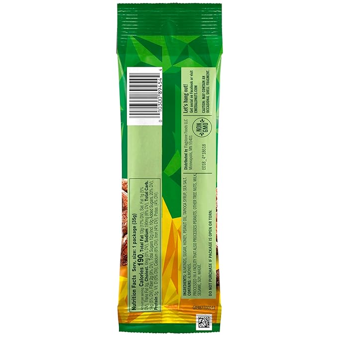 Emerald Nuts Honey Glazed Almonds 12 Ct (1-Pack) | 1.25 Oz Individual Snack Tubes | Kosher Dairy Certified Non-GMO Contains No Artificial Preservatives Flavors or Synthetic Colors
