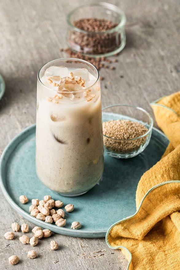 Damtuh Misugaru Powder Drink Mix – Korean 12-Grain Roasted Multigrain Blend with Quinoa Oat Lentil &amp Chickpea Nutty Latte-Style Breakfast Drink Caffeine-Free 20g x 40 Stick Packs