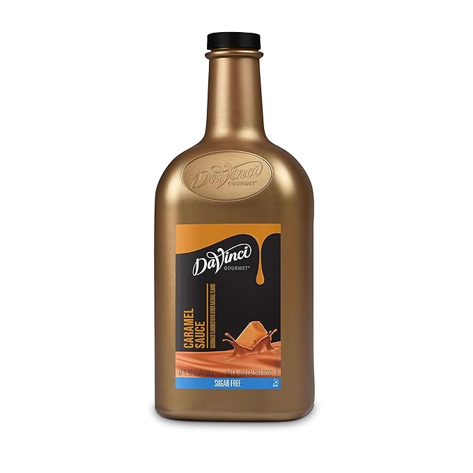 DaVinci Gourmet Sugar Free Caramel Sauce 64 Fluid Ounces (Pack of 1)
