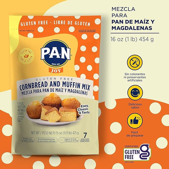 Pancake &amp Bake 6-Pack Bundle: Gluten-Free Sweet Corn Pancakes Waffles Cornbread &amp Muffins Mixes for Easy and Delicious Baking. Variety Pack Flour Mixes for Every Occasion