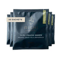 Rishi Tea Yuzu Peach Green Tea - Organic Loose Leaf Green &amp Herbal Blend Naturally Sweet &amp Low Caffeine Enjoy Hot or Iced - 50 Count