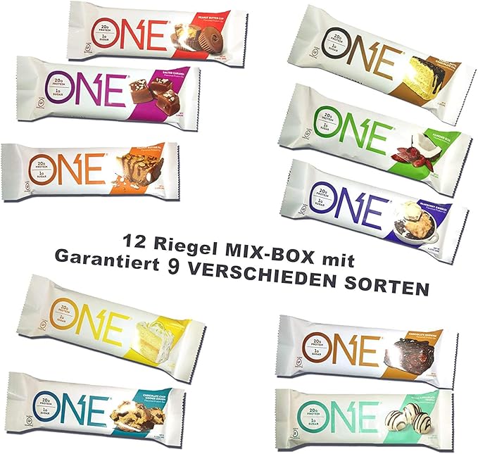 Oh Yeah! One Protein Bars Variety Pack 12 Bars Various Flavors - Best Tasting Protein Bars Superior to Quest Bars Contains Isomalto Oligosaccharides High Fiber High Protein Great Healthy Snack