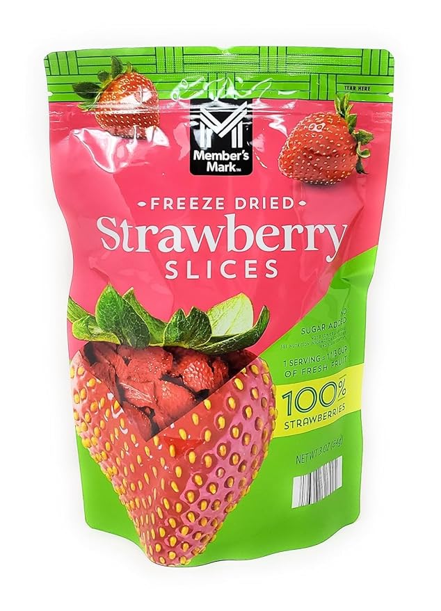 Freeze Dried Strawberry Slices 3 oz/84g (Pack of 2)