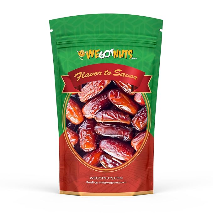We Got Nuts 4 Pounds Of Dates Pitted (64oz) No Added Sugar Non GMO Kosher CertifiedHealthy Snack for Kids &amp Adults