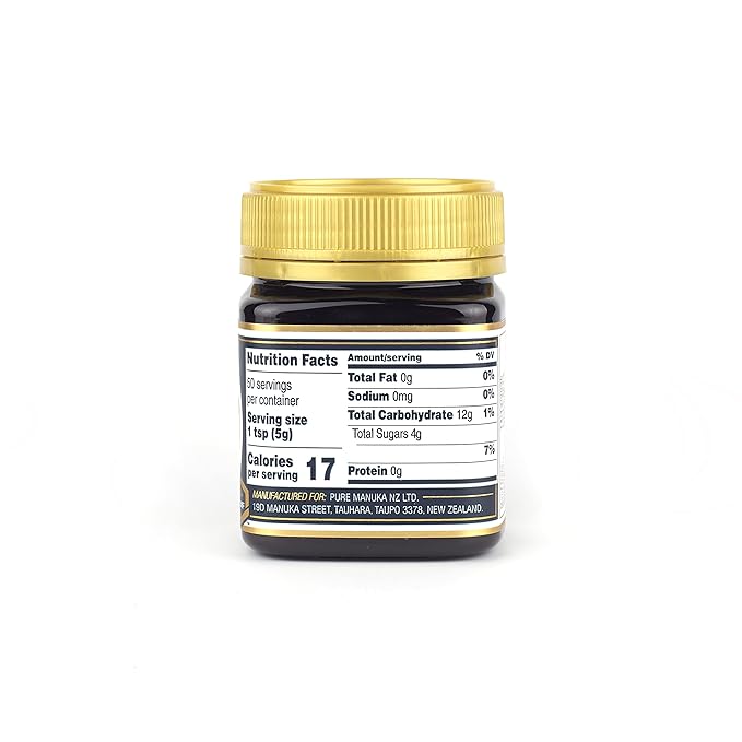 SuperLife Manuka Honey MGO 83+ (UMF 5+) | 100% Raw Pure &amp Unpasteurized Monofloral Honey from New Zealand (250g)