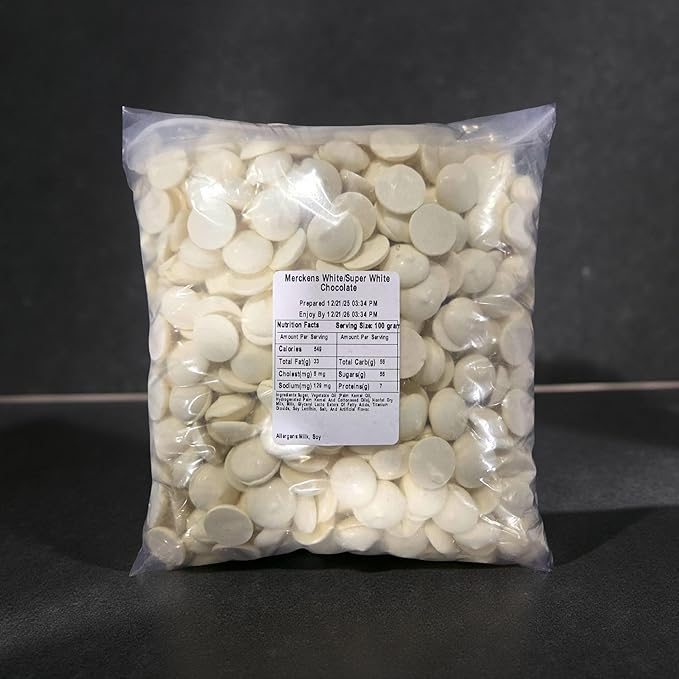 Merckens Coating Wafers Melting Wafers Super White 5 pounds