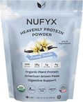 NUFYX® • Heavenly Protein® Powder • World’s Finest 100% Organic American Grown Peas • Vegan • Gluten Free • Low Carb (Creamy Vanilla 20 Scoops)