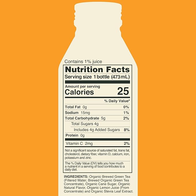 Saint James Iced Tea - Organic Green Tea - Non GMO Gluten Free Low Calorie &amp Low Sugar - Pineapple &amp Mango 12 Pack (16 fl oz each)