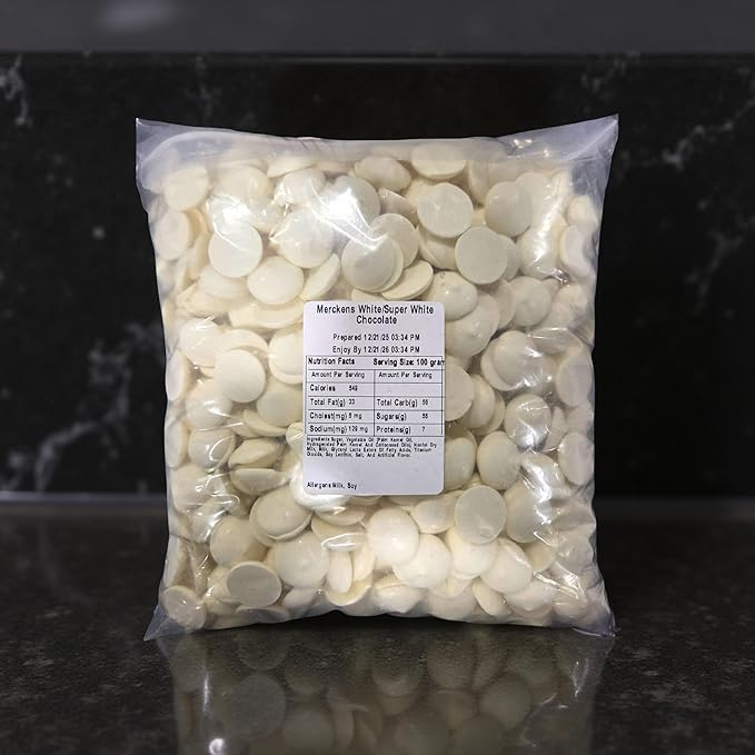 Merckens Coating Wafers Melting Wafers Super White 5 pounds