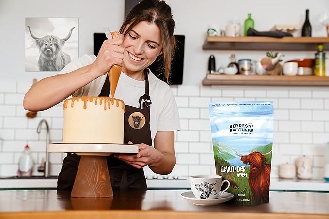 Berres Brothers Highlander Grogg Whole Bean Coffee 2 Pound Package Combination of Caramel Butterscotch and Hazelnut 2 LB Whole Bean Coffee Medium Roast