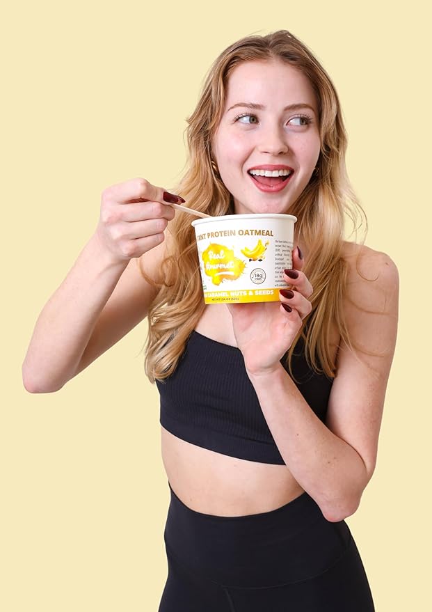 Real Milk &amp Cream Protein Oatmeal (18 count). Sold in 9000+ stores &amp more than 100k cups every month. Made with real milk &amp cream — never whey which is a highly processed industrial bypr