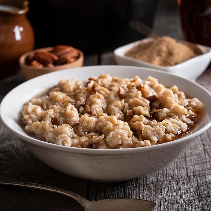 Nutmeg State Nutrition - High Protein Instant Oatmeal Mix Keto Friendly 15g Protein 90 Calories 0g Sugar 20 Servings Per Container. 17.6 Ounces (Maple Brown Sugar)