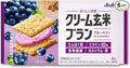 Asa hi Cream Genmai Bran Blueberries Protein Bar 72g (Pack of 6) Delicious Crunchy Brown Rice &amp Wheat Bran Bar with Blueberry Cream Japanese Delicious Nutrition Cereal Bar Snacks MADE IN JAPAN