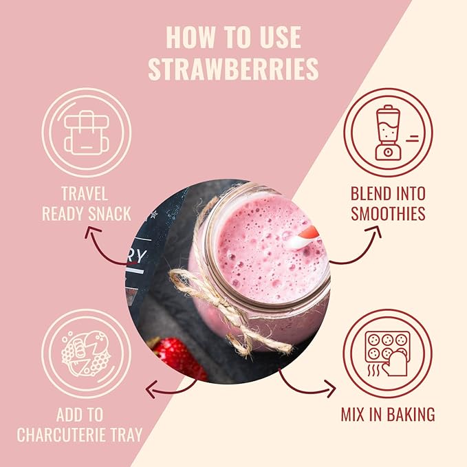 Sunny Fruit Soft-Dried Strawberries 18 Ounce Bulk Bag | Dried Fruit with Added Sugar | Great Berries for Baking Snacking Smoothies Charcuterie | NON-GMO GLUTEN-FREE NUT-FREE KOSHER