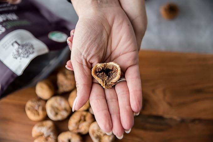 ORGANIC GREEK Kalamata Sundried Figs - USDA Organic Certified - NONGmo - Vegan - Gluten Free - High Fiber - No Sugar Added - No Preservatives - No Coloring - Unsulfured - Product of Greece - Sweet Tas