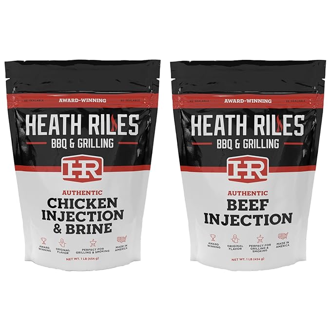 Chicken Injection &amp Brine with Beef Injection Heath Riles Meat Injector Award Winning Chicken Injector &amp Chicken Brines Made in the USA