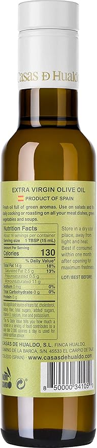 Casas De Hualdo Picual Extra Virgin Olive Oil Imported From Spain (250 ML Pack of 3)