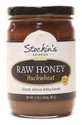 Stockin's Apiaries Raw Buckwheat Honey Unheated Unfiltered &amp Nutritious 17 Oz.