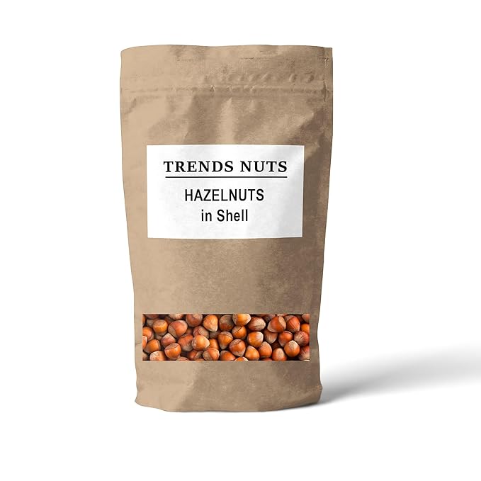 Trends Hazelnuts In Shell – Natural Fresh and Crunchy – Perfect for Snacking Baking and Healthy Recipes (3 LBS)