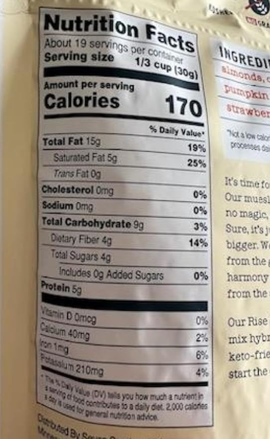 Seven Sundays Rise &amp Shine Mix Grain Free Keto Nut Granola Cereal 40 oz Total Bundlecat stickpet