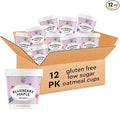 Mylk Labs Blueberry Maple Protein Oatmeal Cups Whole Grain Low Sugar High Fiber Breakfast with Superfoods Quick &amp Easy On the Go Instant Oatmeal Rolled Oats Gluten Free Vegan Nut Free 1