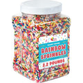 A Great Surprise Easter Rainbow Sprinkles - 2.2 Pounds - Bulk Rainbow Jimmies for Cookies - Birthday Cake for Ice Cream Baking Cupcakes Donuts