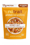 Protein Nut Granola Honey Nut – 17g Protein No Sugar Added Made with Whey Protein Nuts &amp Seeds Keto Certified Gluten-Free Grain-Free Kosher 1g Sugar High Protein Crunch – 22 oz Resealable