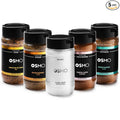Osmo Seasonings and Sea Salt Bundle By Chef Nick DiGiovanni Flakey White Sea Salt Signature Butcher Rub Golden Gourmet Blend Coastal Catch Seasoning &amp Garden Harvest Blend (Pack of 5)
