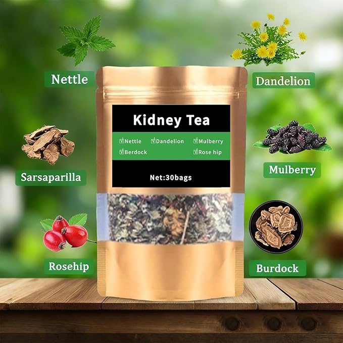 Iron Hammer Tea For Kidney - Kidney Tea Formula | Dandelion | Mulberry | Berdock | Rose Hip | Dandelion Root | Daily Herbal For Men &amp Women
