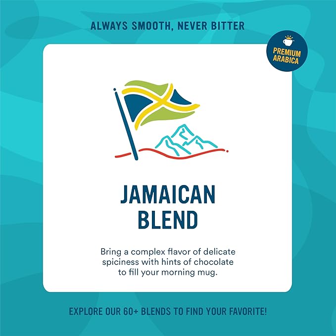 Cameron's Coffee Single Serve Pods Jamaican Blend 24 Count (Pack of 4)