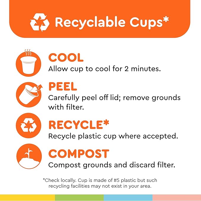 Biggby French Roast Single Serve Coffee Recyclable Plastic Cups 80 Count Box Dark Roast