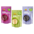 Amrita Dried Apples Diced (1lb) + Zante Black Dried Currants (1lb) + Dry Cranberries | Naturally Sweet Gluten-Free Vegan Dried Fruit Mix | Non-GMO Peanut-Free Soy-Free Snack