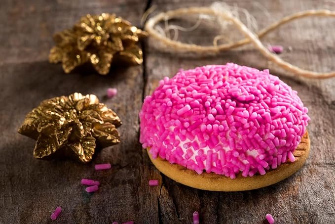 Pink Sprinkles - 1.6 Pounds - Spring Bulk Pink Jimmies - Baby Girl Shower Dessert Toppings - Princess Cake Decorating Ice Cream Cupcakes Cookies Cake Pops