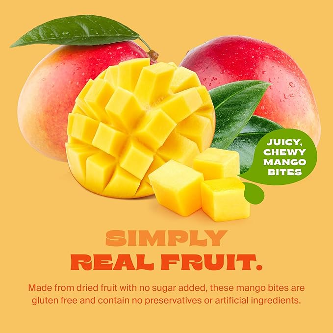 Whitney Jordan Naturals Air-Dried Chili Lime Mango Bites | Dried Fruit Made from Real Mangoes with Chili and Lime | No Sugar Added Vegan Chewy Fruit for Healthy Snacking On-the-Go | 2 Oz Pack of 10