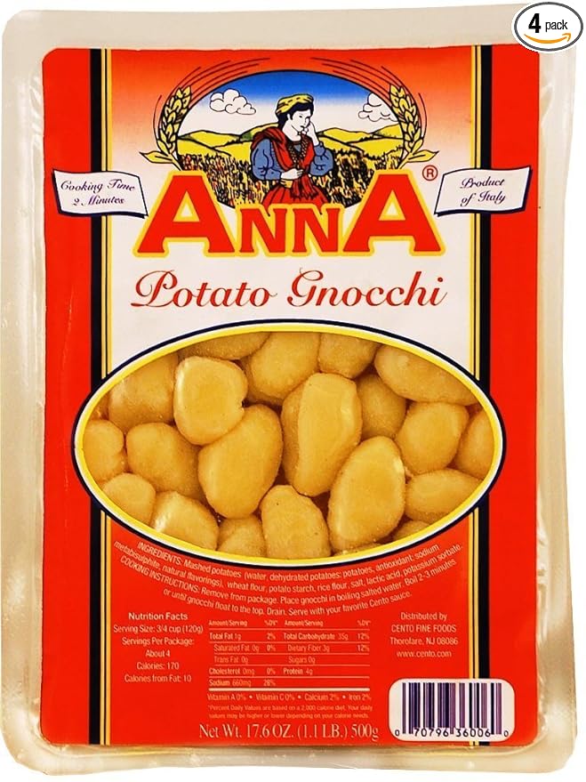 Anna - Italian Potato Gnocchi (4)- 17.5 oz. Pkgs