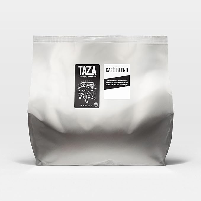 Taza Chocolate Organic Bulk Cafe Blend Shaved Chocolate 40% 3 kg bag (1 count) Vegan