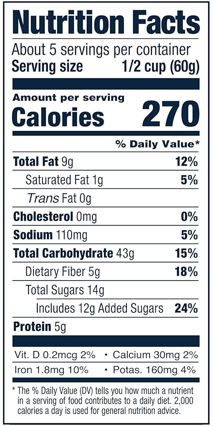 Snoqualmie Falls Lodge Blueberry Granola Made with Real Honey Whole Grain Oats &amp Ancient Grains 11 Oz (Pack of 2)