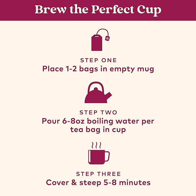 Organic India Tulsi Hibiscus Tea Bags - Holy Basil Herbal Tea Stress Relieving Immune Support USDA Organic Calming Caffeine Free- 18 Bags 6 Pack