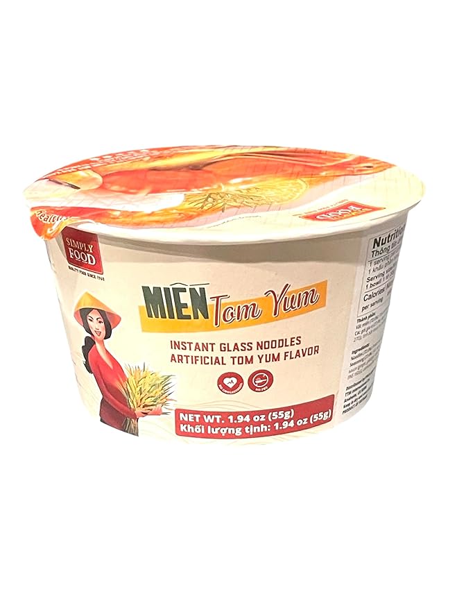 Asia Style Instant Noodles (CASE SET INSTANT CLEAR NOODLES TOMYUM BOWL)