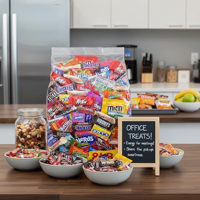 Assorted Chocolate Candy Variety Pack Bulk - 8lb Bulk Easter Candy Individually Wrapped Chocolate Candy for Easter Party Favors Goodie Bags Parade Candy Pinata Fillers Office &amp School Treats -
