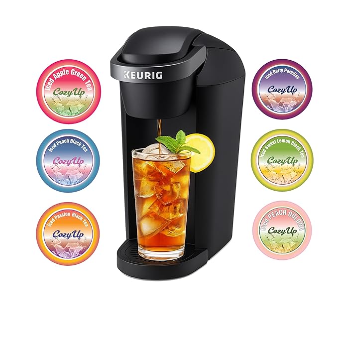 Cozy Up Iced Sweet Fruit Tea Variety Pack 36 Count - Compatible with Keurig Brewers Includes Berry Paradise Peach Passion Lemon Peach Oolong &amp Apple Green Tea - Single Serve Pods for Brew Ov