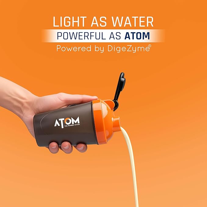 AS-IT-IS Atom Whey Protein 1kg/35.2 Oz With Digestive Enzymes | Usa Labdoor Certified for Accuracy &amp Purity | French Vanilla Flavor | 27g Protein | 5.7g Bcaaâ