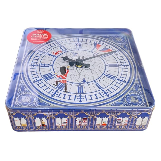 Working Clock Tin with Dark Chocolate Orange Jaffa Cakes 375g